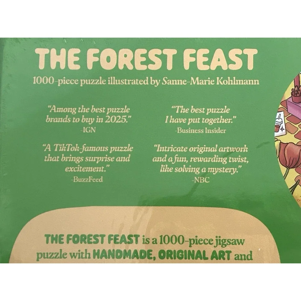 The Forest Feast 1000 Piece Jigsaw Puzzle Magic‎ Puzzle Company New Whimsical
